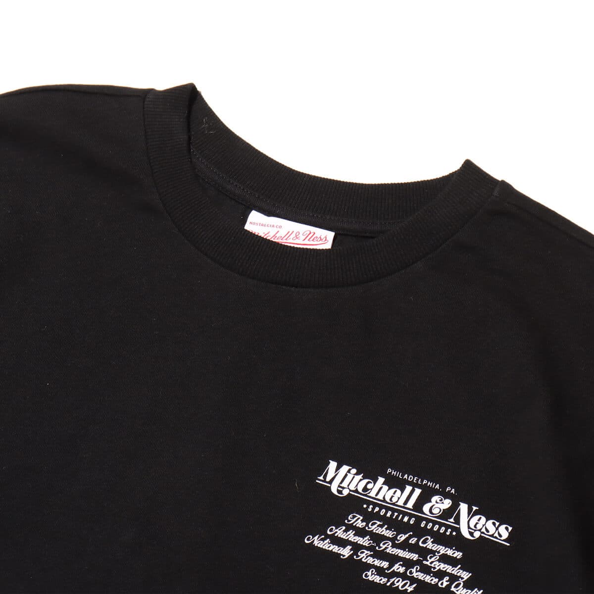 Mitchell & Ness BRANDED HERITAGE PREMIUM TEE BLACK 24SS-Iの画像
