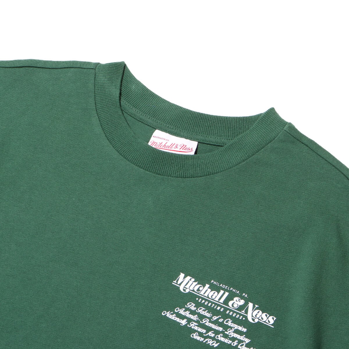Mitchell & Ness BRANDED M&N HERITAGE PREMIUM TEE GREEN 24SS-Iの画像