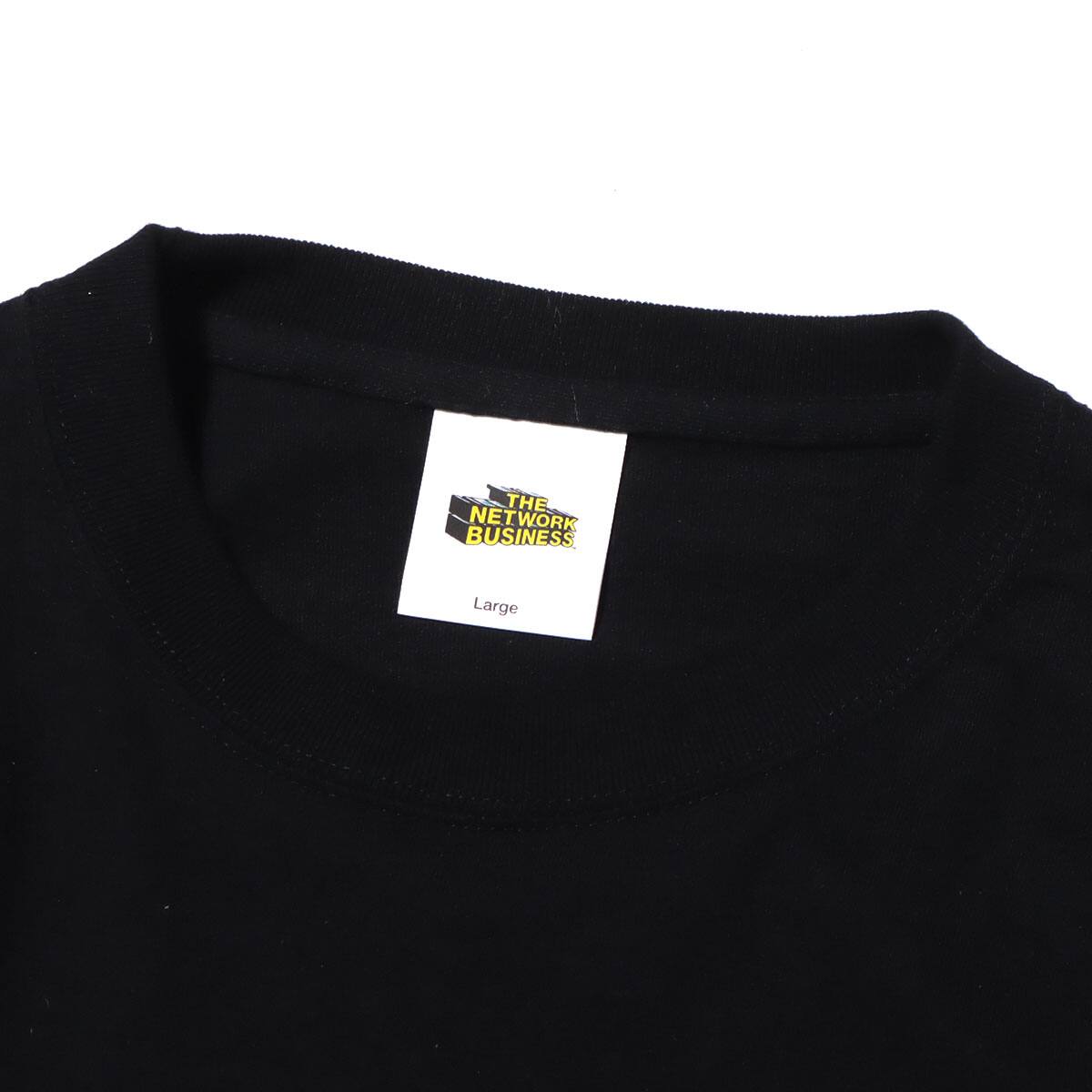 THE NETWORK BUSINESS CLEAR WING LOGO S/S TEE BLACKの画像