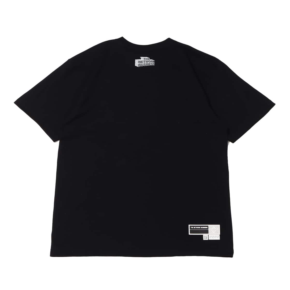 THE NETWORK BUSINESS FOAM PRINT ELEPHANT S/S TEE BLACKの画像