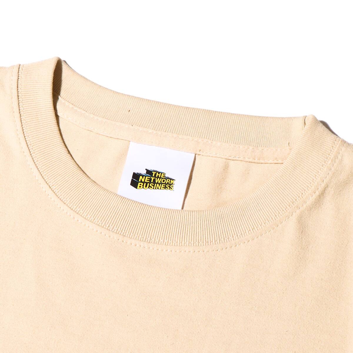THE NETWORK BUSINESS CLEAR LOGO T.S TEE BEIGE 22SU-I