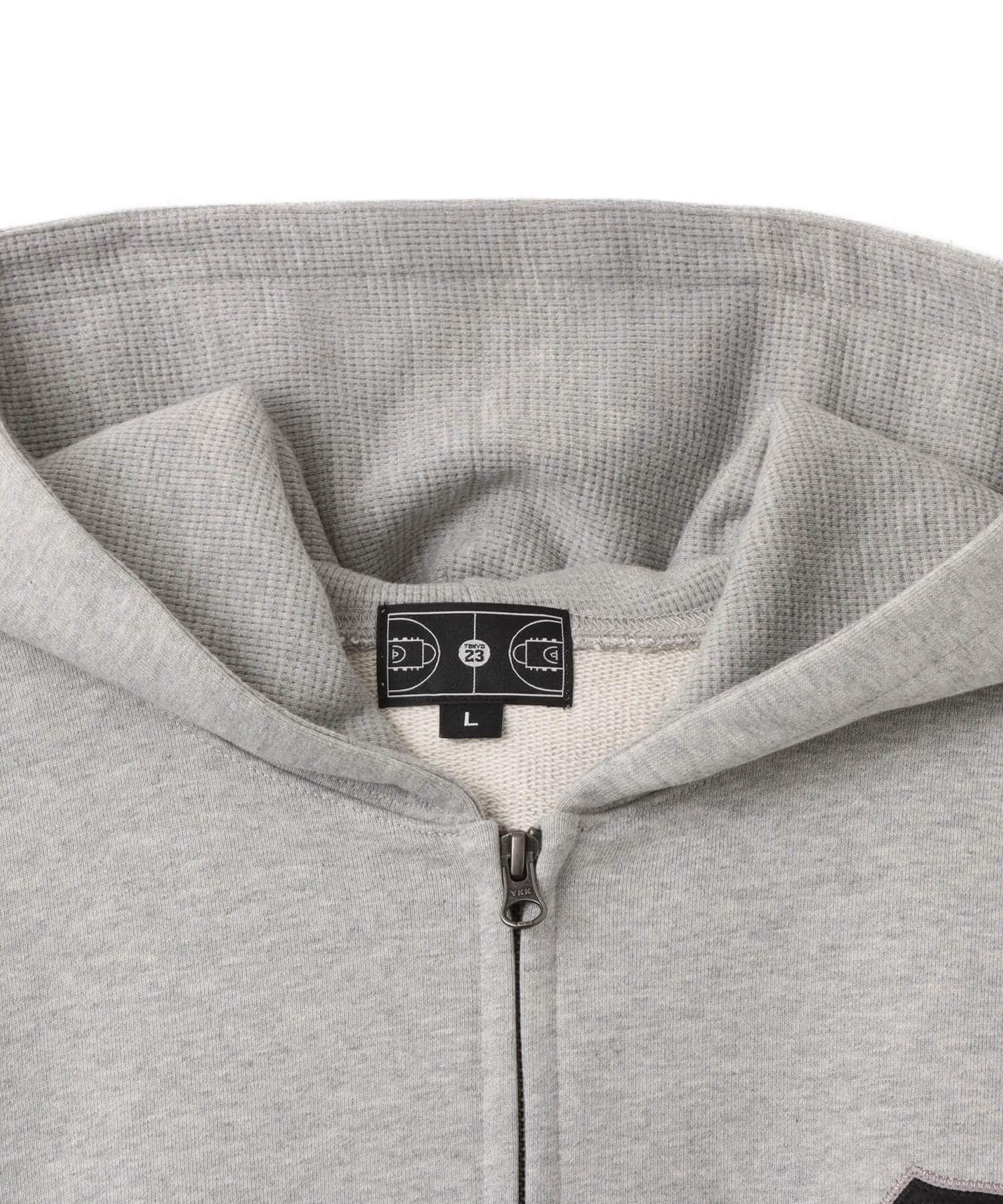 TOKYO 23 Patch Logo Zip Up Hoodie GRAYの画像