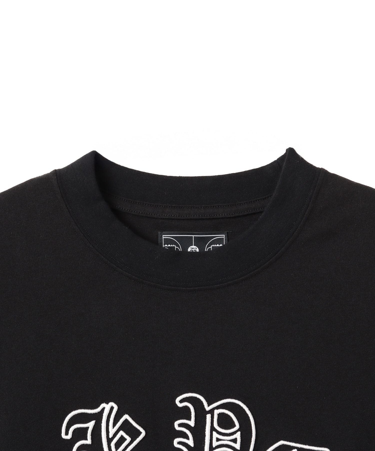 TOKYO 23 Embroidery Simple Logo T-shirt BLACKの画像