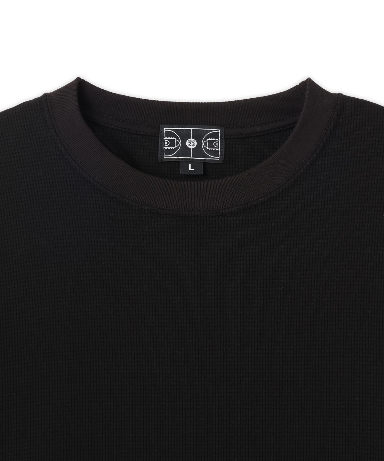 TOKYO 23 Waffle L/S T-shirt BLACKの画像