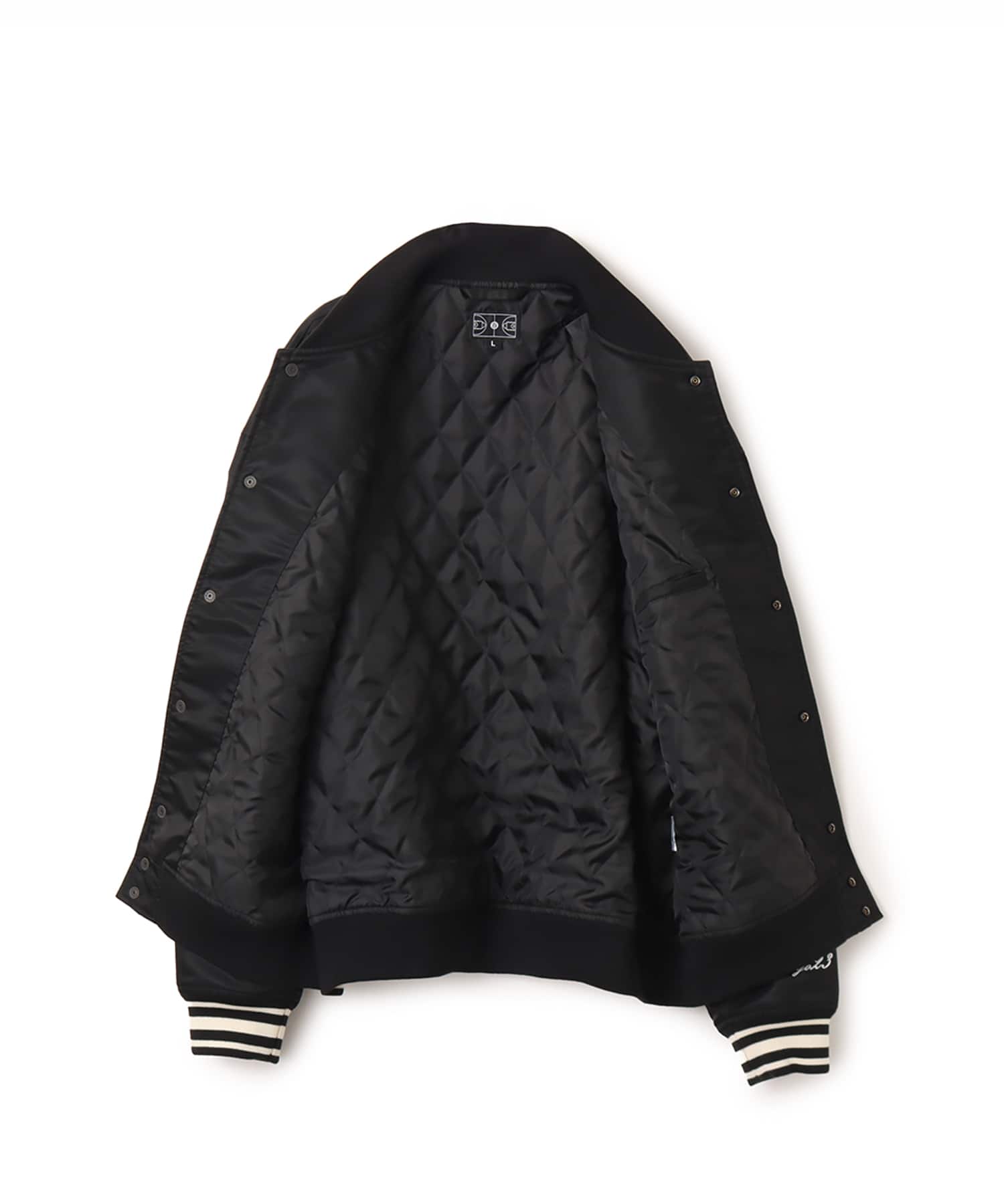 TOKYO 23 Patch Logo Varsity Jacket BLACKの画像