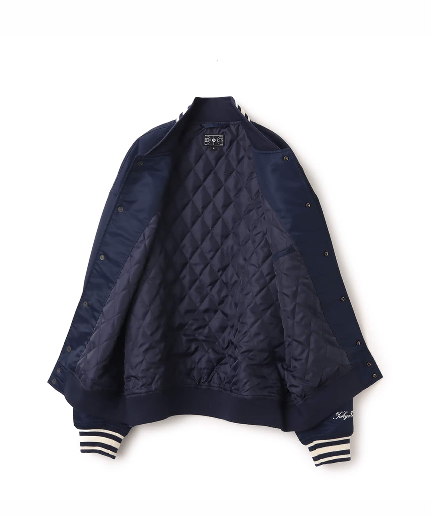 TOKYO 23 Patch Logo Varsity Jacket NAVYの画像