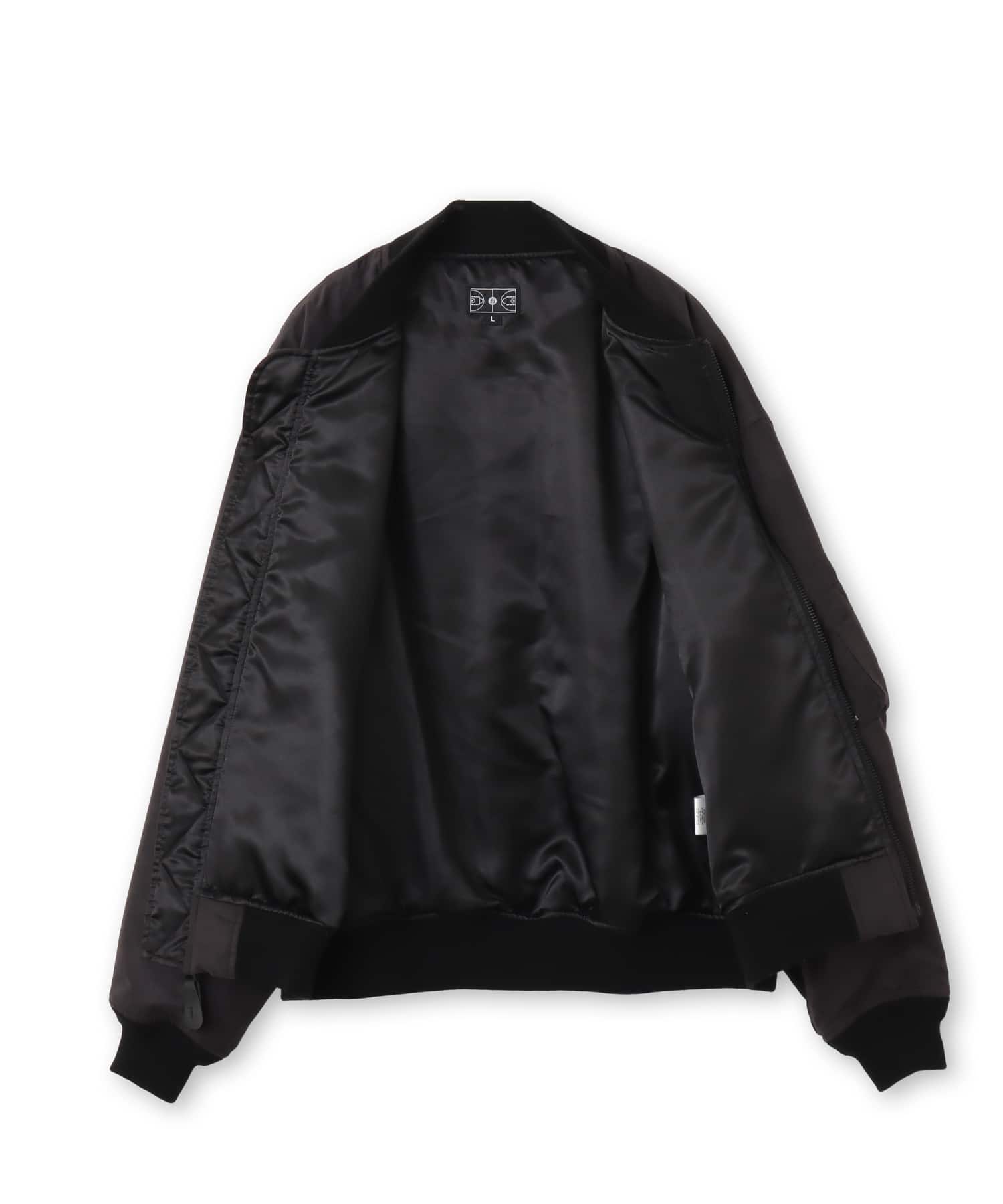 TOKYO 23 Faux Suede Bomber Jacket BLACKの画像