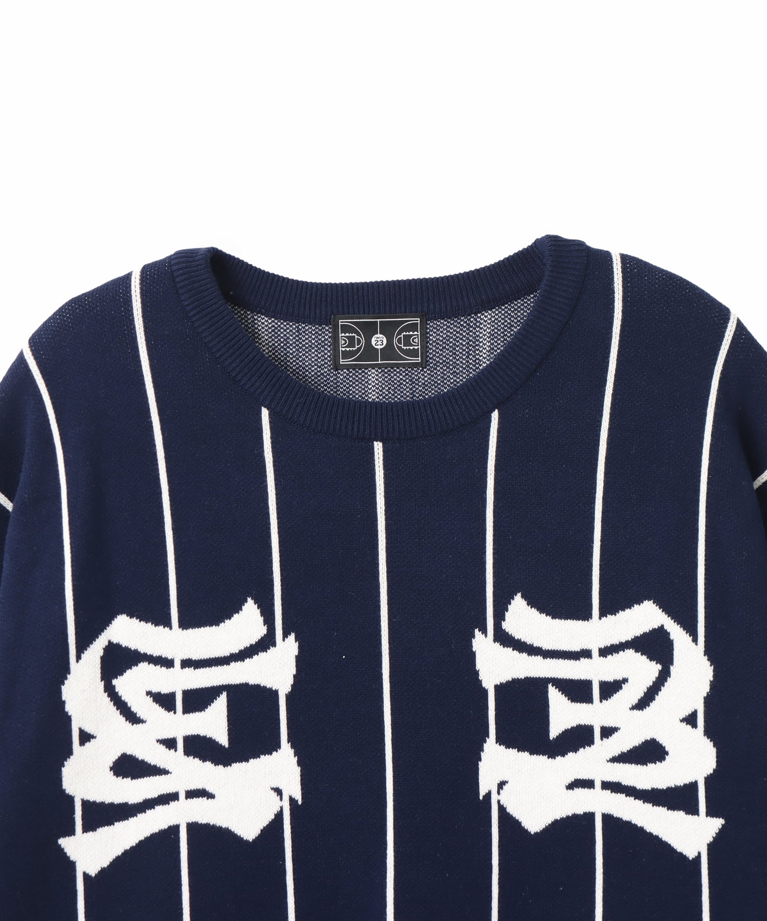 TOKYO 23 Jaquard Logo Sweater NAVYの画像