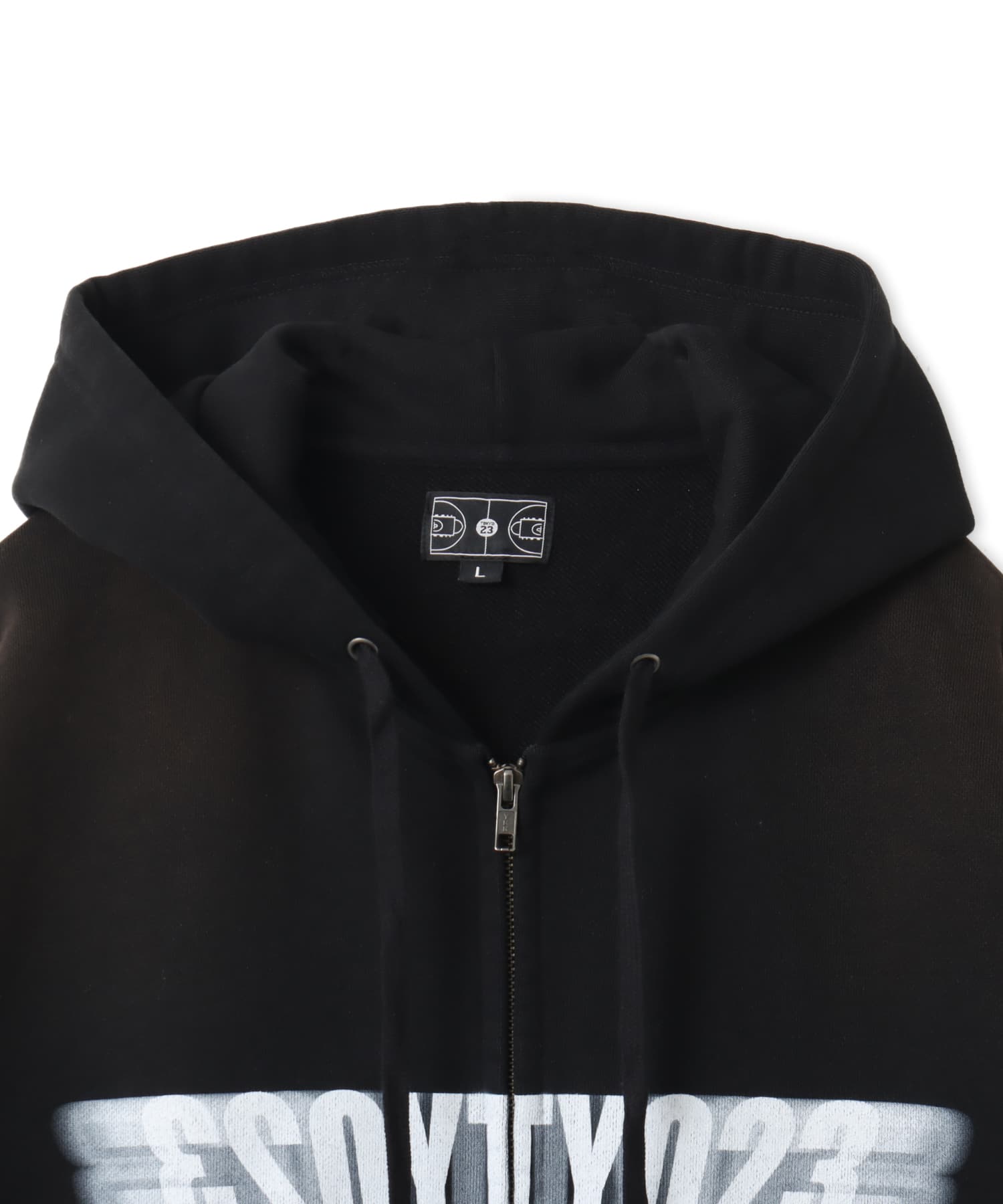TOKYO 23 Motion Logo Zip Up Hoodie BLACKの画像