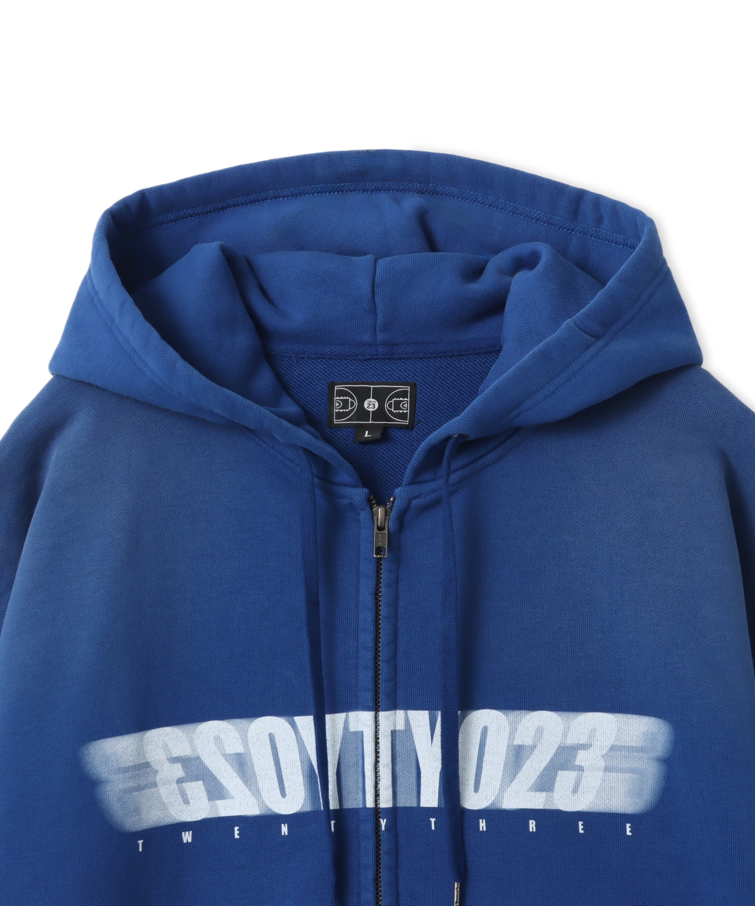 TOKYO 23 Motion Logo Zip Up Hoodie BLUEの画像