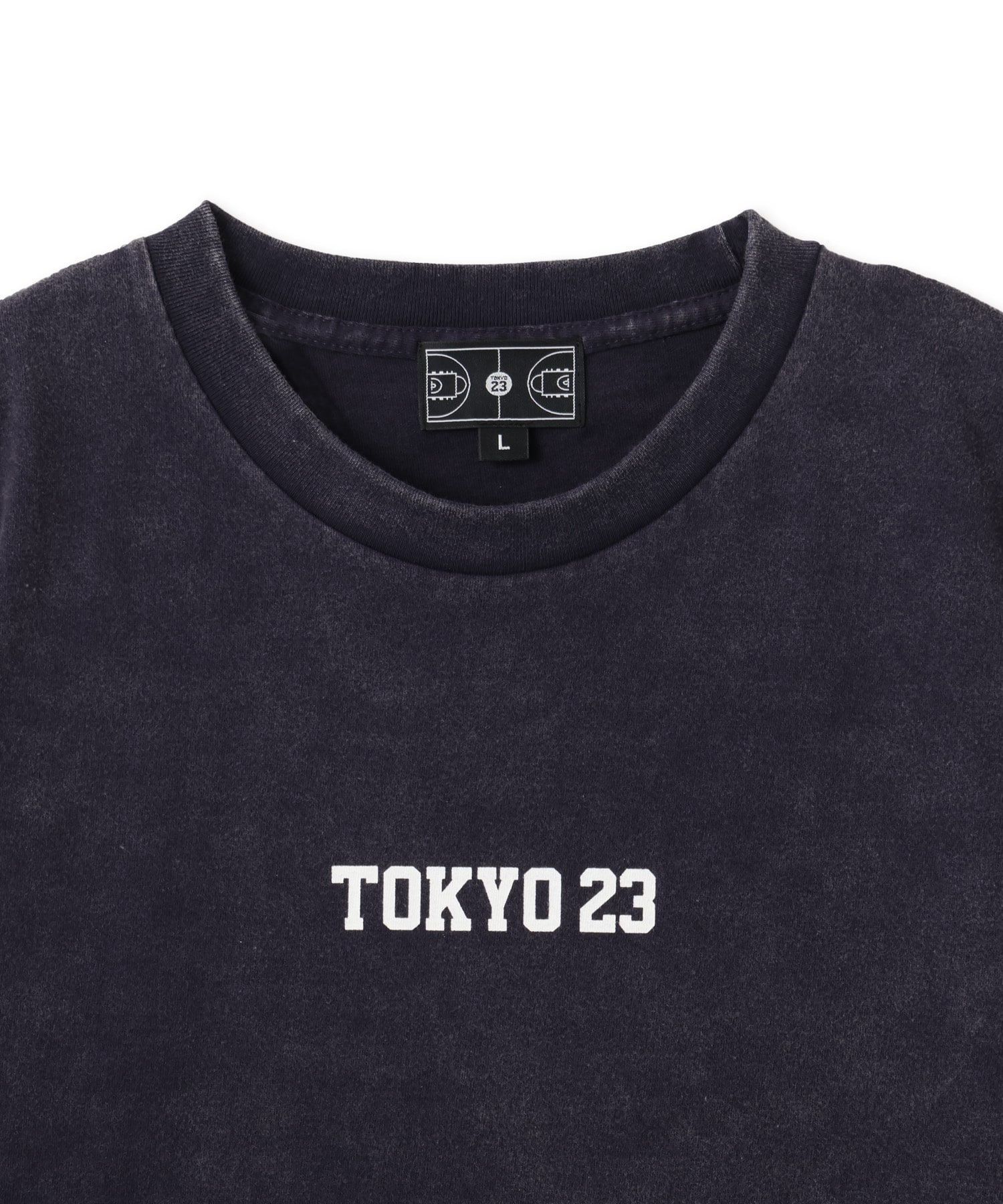 TOKYO 23 Over-dyed Full Court T-shirt DARK NAVYの画像