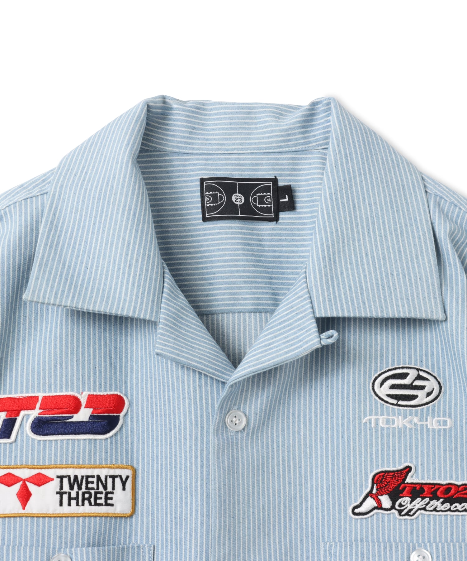 TOKYO 23 Racing Open Collar Shirt SAXの画像