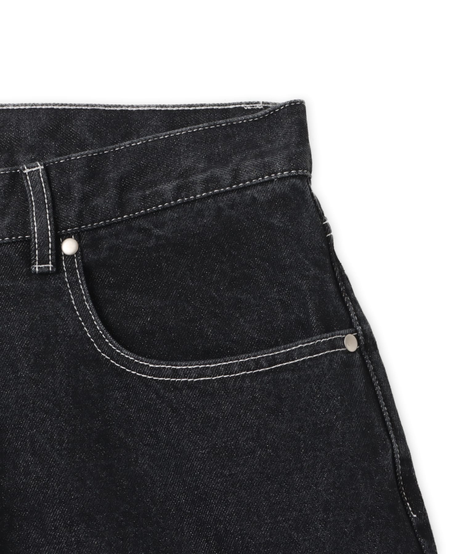 TOKYO 23 Baggy Denim Short Pants BLACKの画像