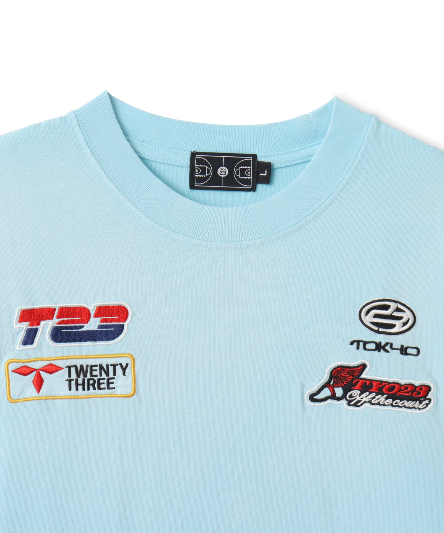TOKYO 23 Vintage Racing Print T-shirt SAXの画像