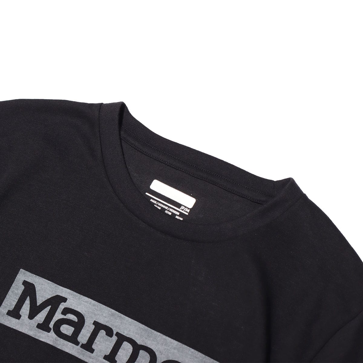 Marmot SQUARE LOGO H/S CREW BLACK 20SP-Iの画像