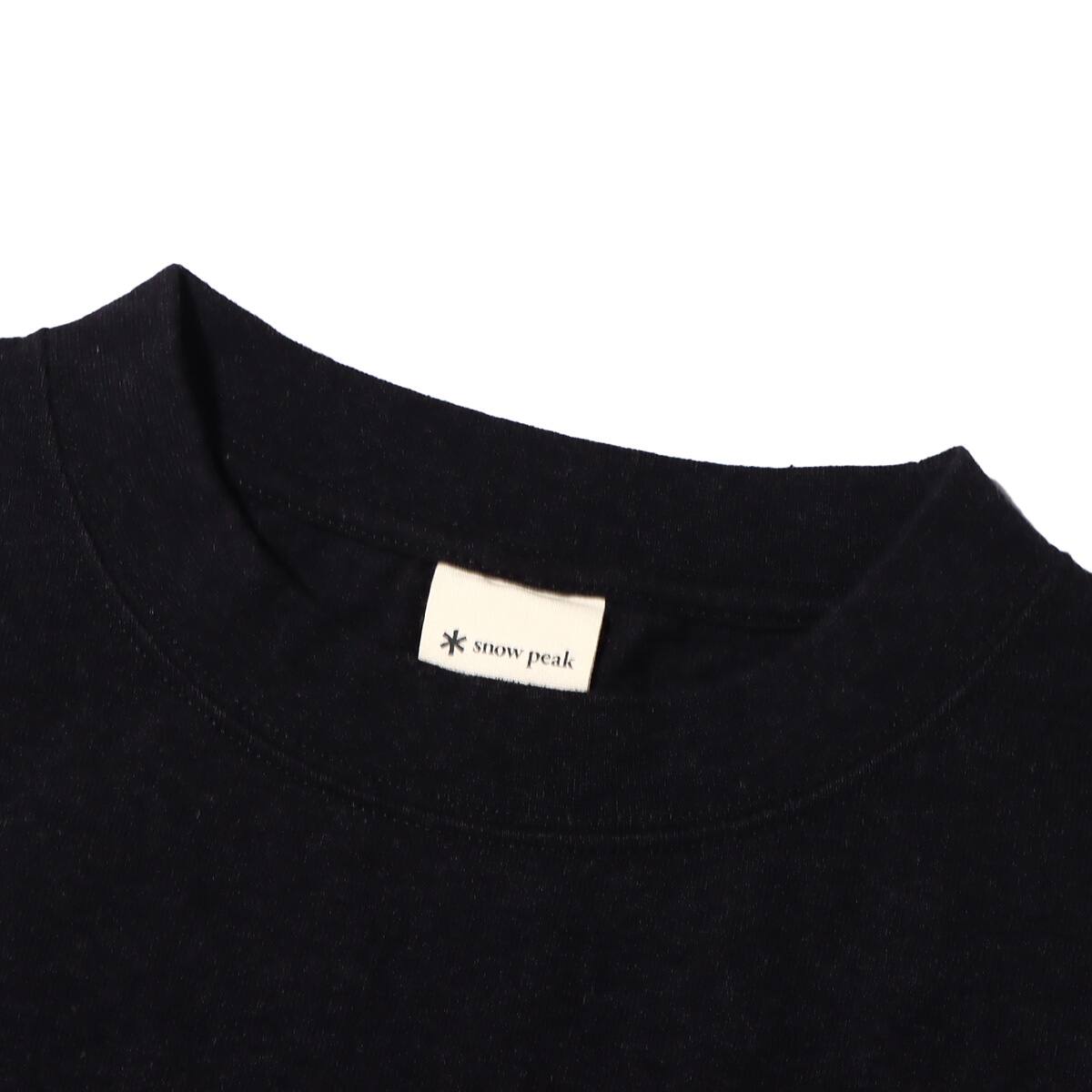 snow peak Recycled Cotton Heavy T shirt Black 23SP-Iの画像