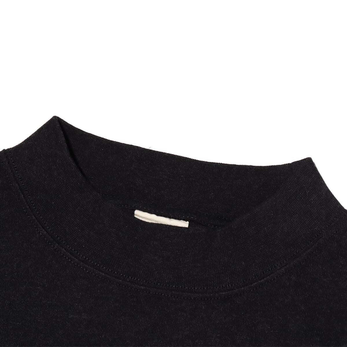 snow peak RecycledCotton HeavyMockneckT-Shirt Blackの画像