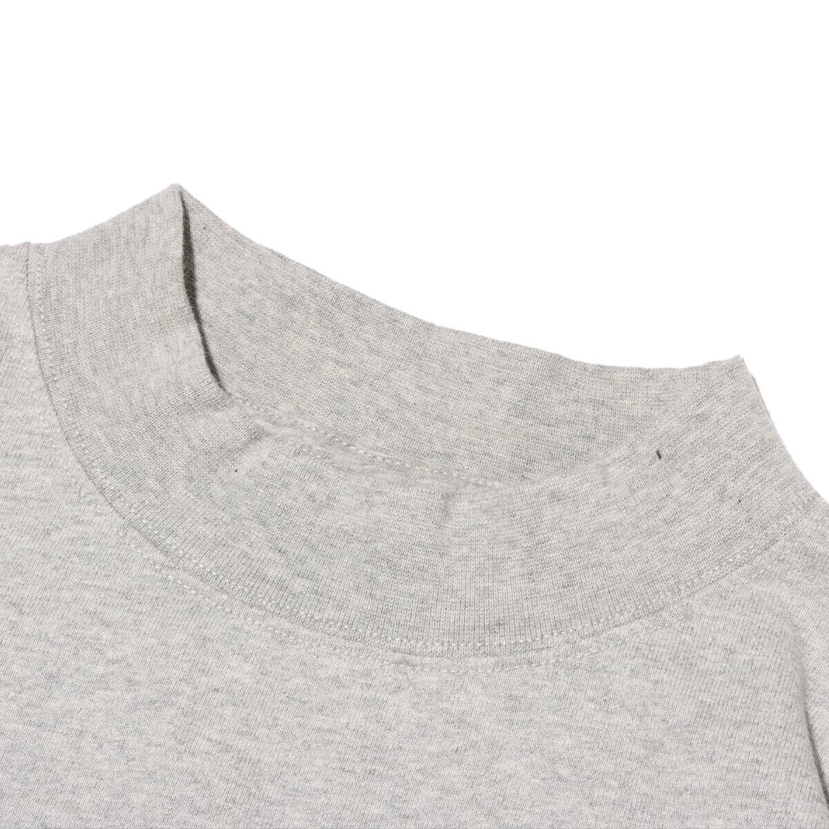 snow peak RecycledCotton HeavyMockneckT-Shirt M.Greyの画像