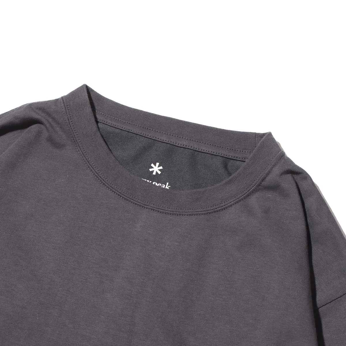 snow peak Foam Printed L/S T shirt Snow Peak Charcoal 23FA-Iの画像