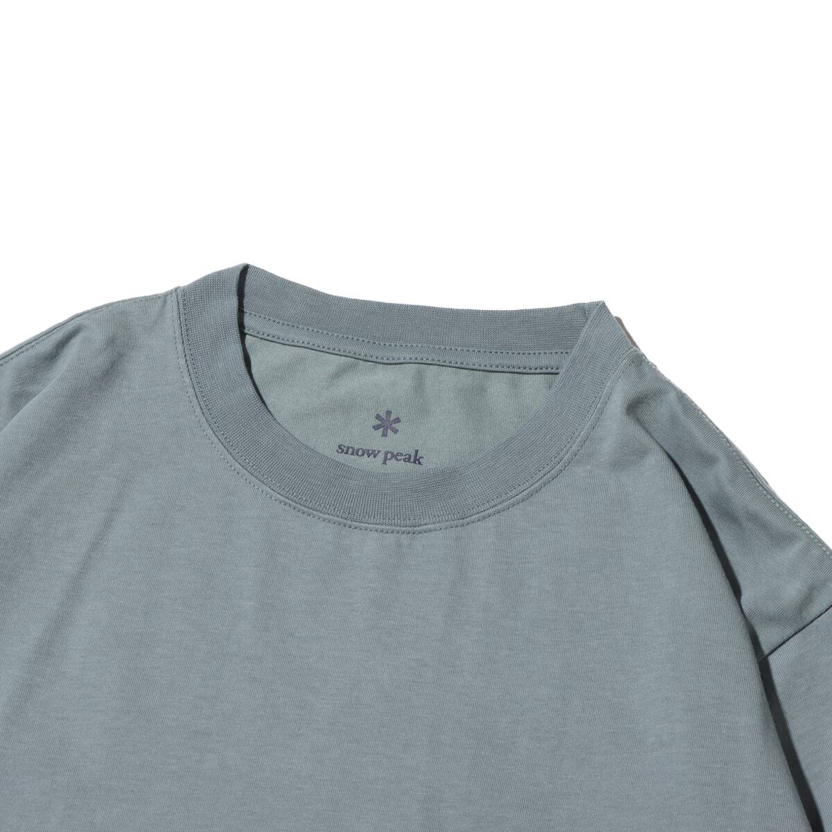 snow peak Foam Printed L/S T shirt Snow Peak Sax 23FA-Iの画像