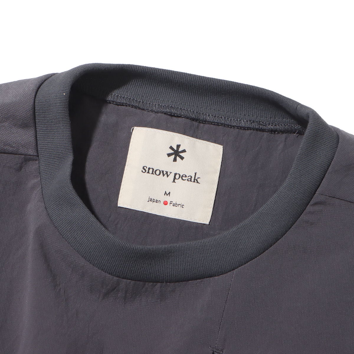 snow peak Breathable Quick Dry T shirt Asphalt 23SP-Iの画像