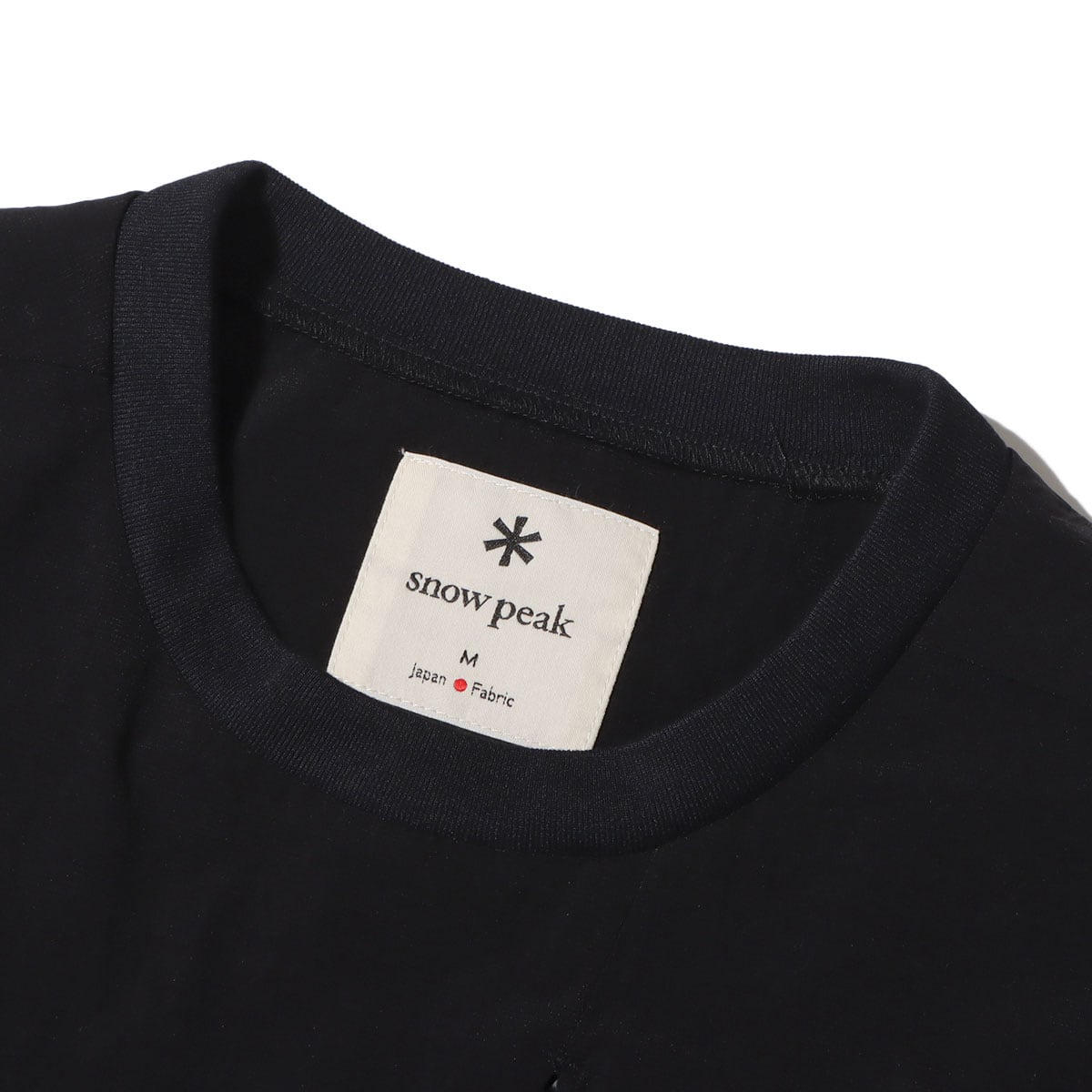 snow peak Breathable Quick Dry T shirt Black 23SP-Iの画像