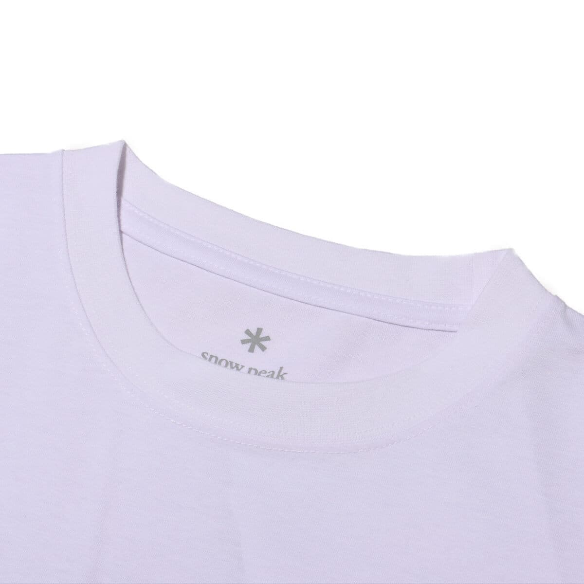 snow peak Alpha Breeze Typography T-Shirt Whiteの画像