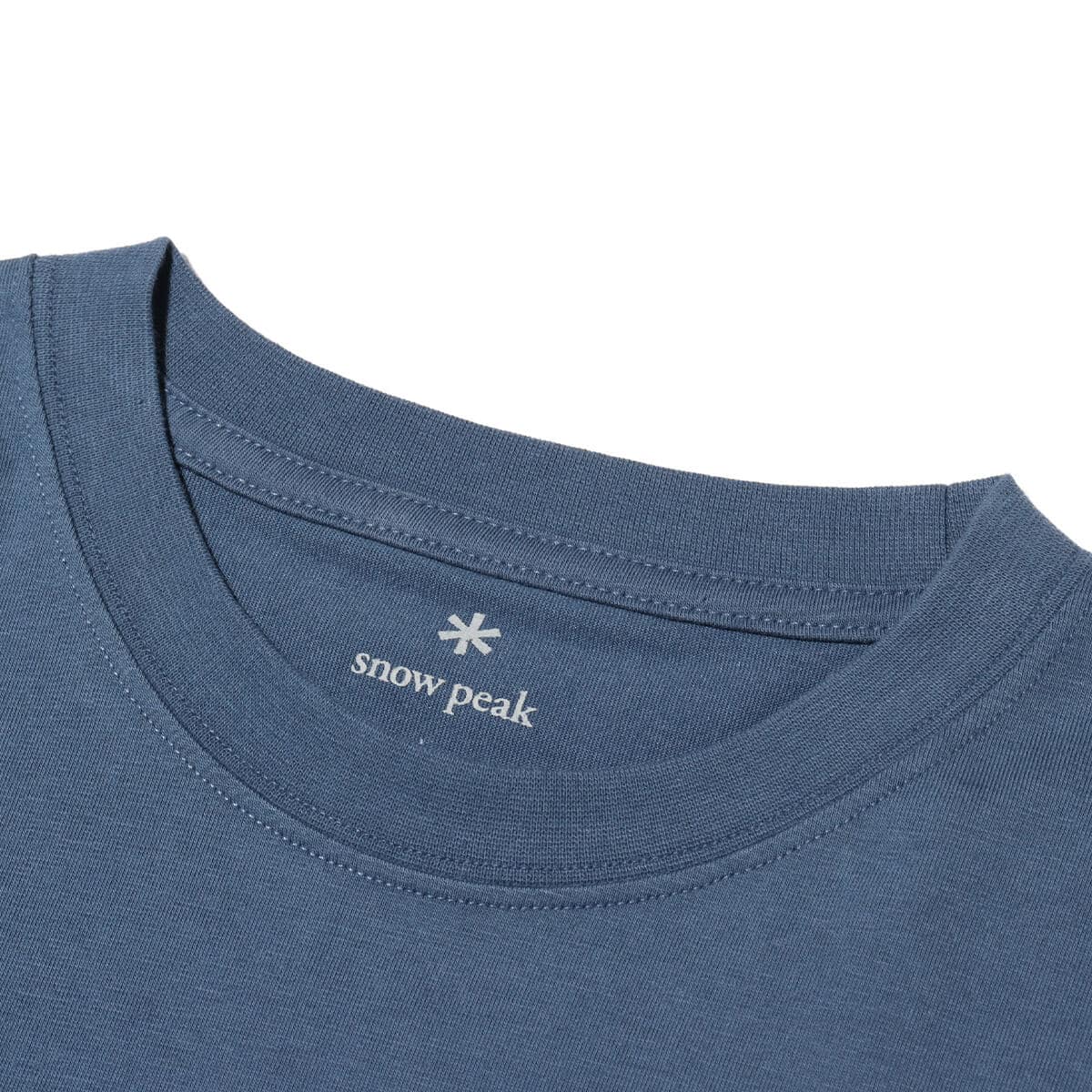 snow peak SP Camping Club Long Sleeve T-Shirt Blueの画像