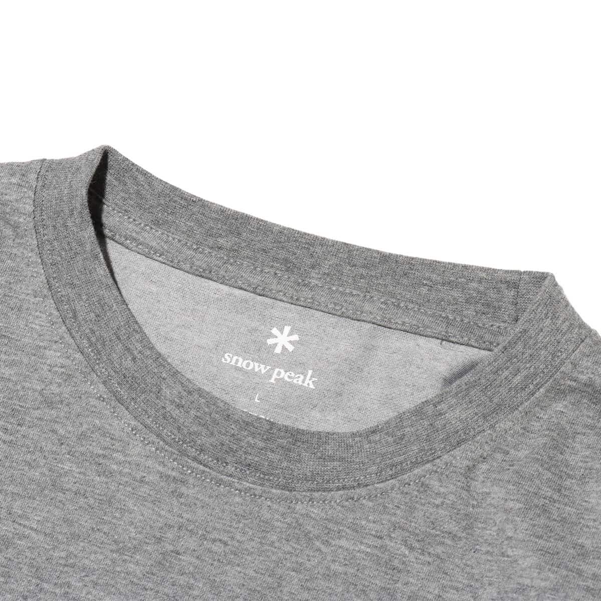 snow peak SP Camping Club Long Sleeve T-Shirt M.greyの画像