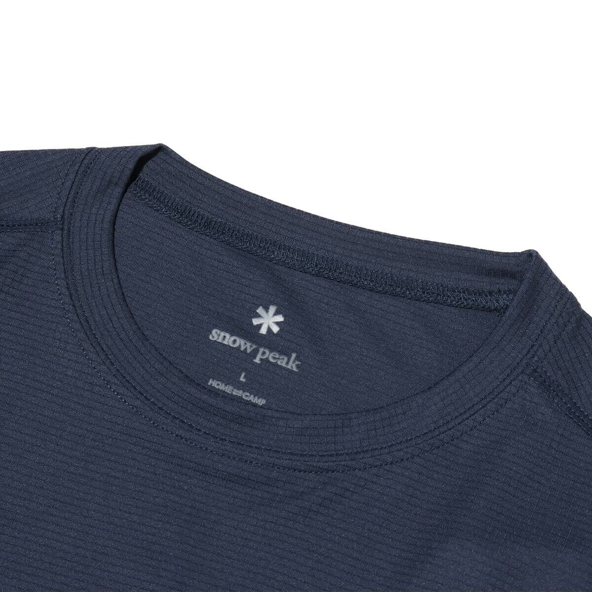 snow peak Pe Power Dry Short Sleeve T-Shirt Navy 24SP-Iの画像