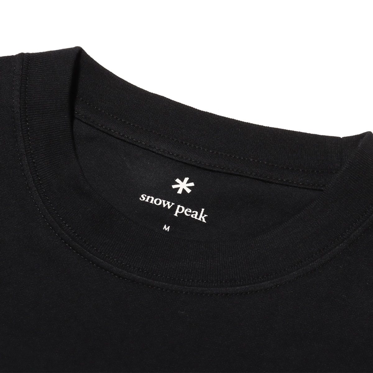 snow peak Soft Cotton Logo Short Sleeve T-Shirt Black snow peak Soft Cotton Logo Short Sleeve T-Shirt Black