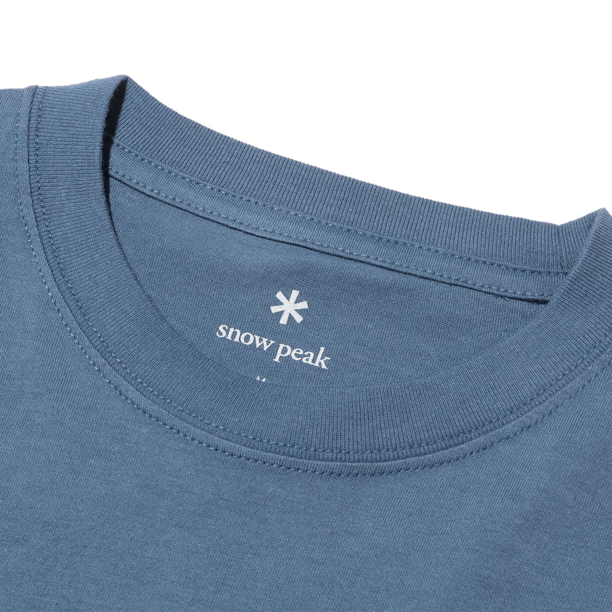 snow peak Soft Cotton Logo Short Sleeve T-Shirt Slateblue 24SP-Iの画像