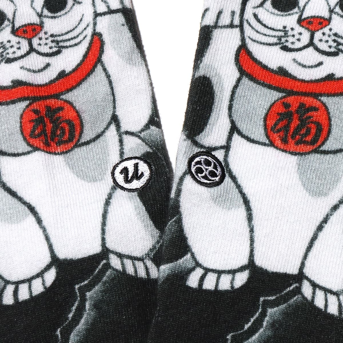 UBIQ“IREZUMI” SOCKS (Neko)  Designed by Horihiro Mitomo BLACKの画像