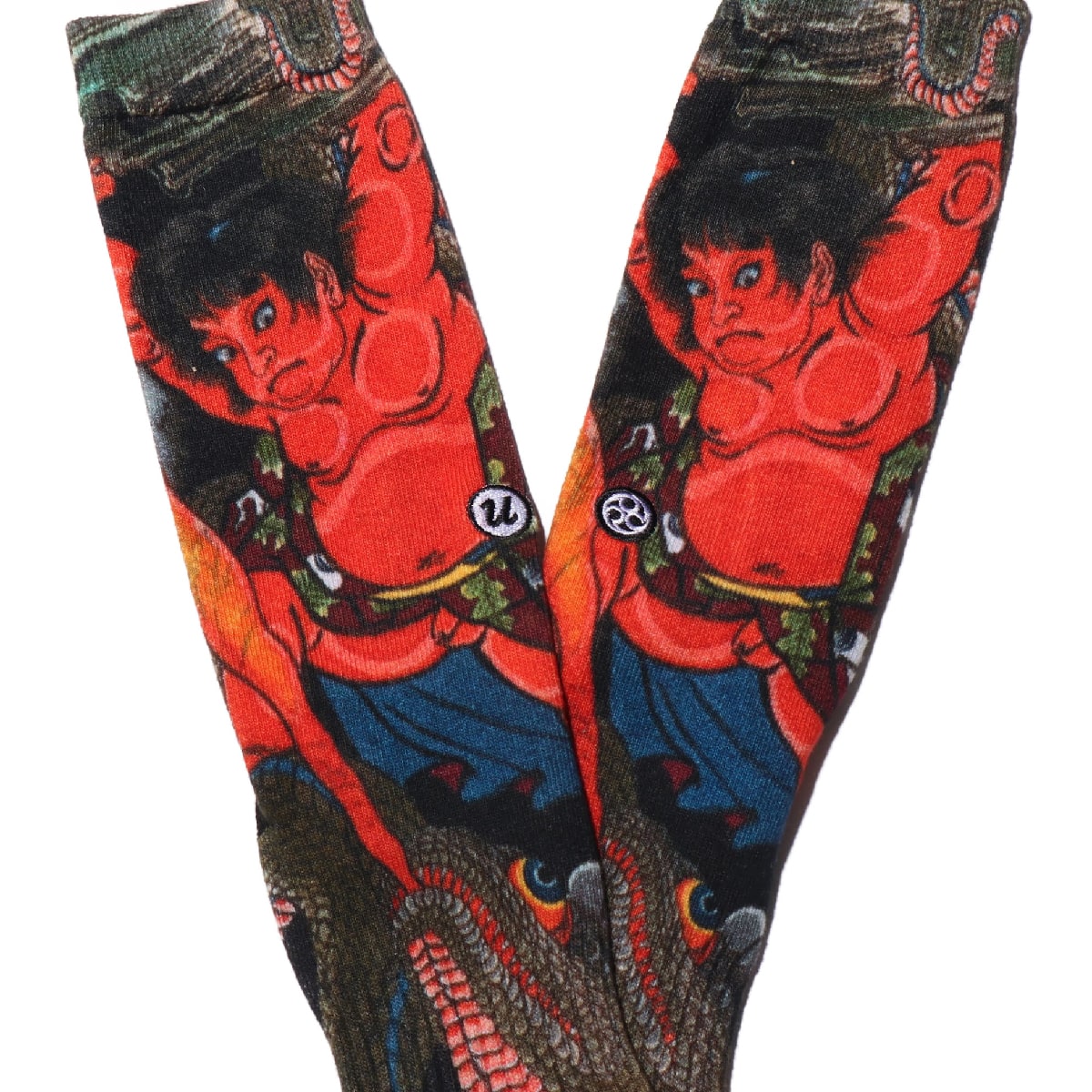UBIQ “IREZUMI” SOCKS Bueimouyukagami Designed by Ukiyoemon BLACK 20SP-Iの画像