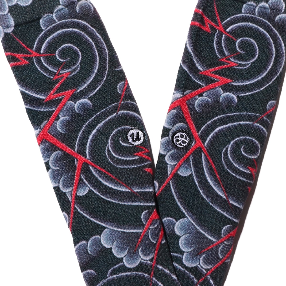 UBIQ “IREZUMI” SOCKS RAIUN Designed by Ichibay BLACK 20SP-Iの画像