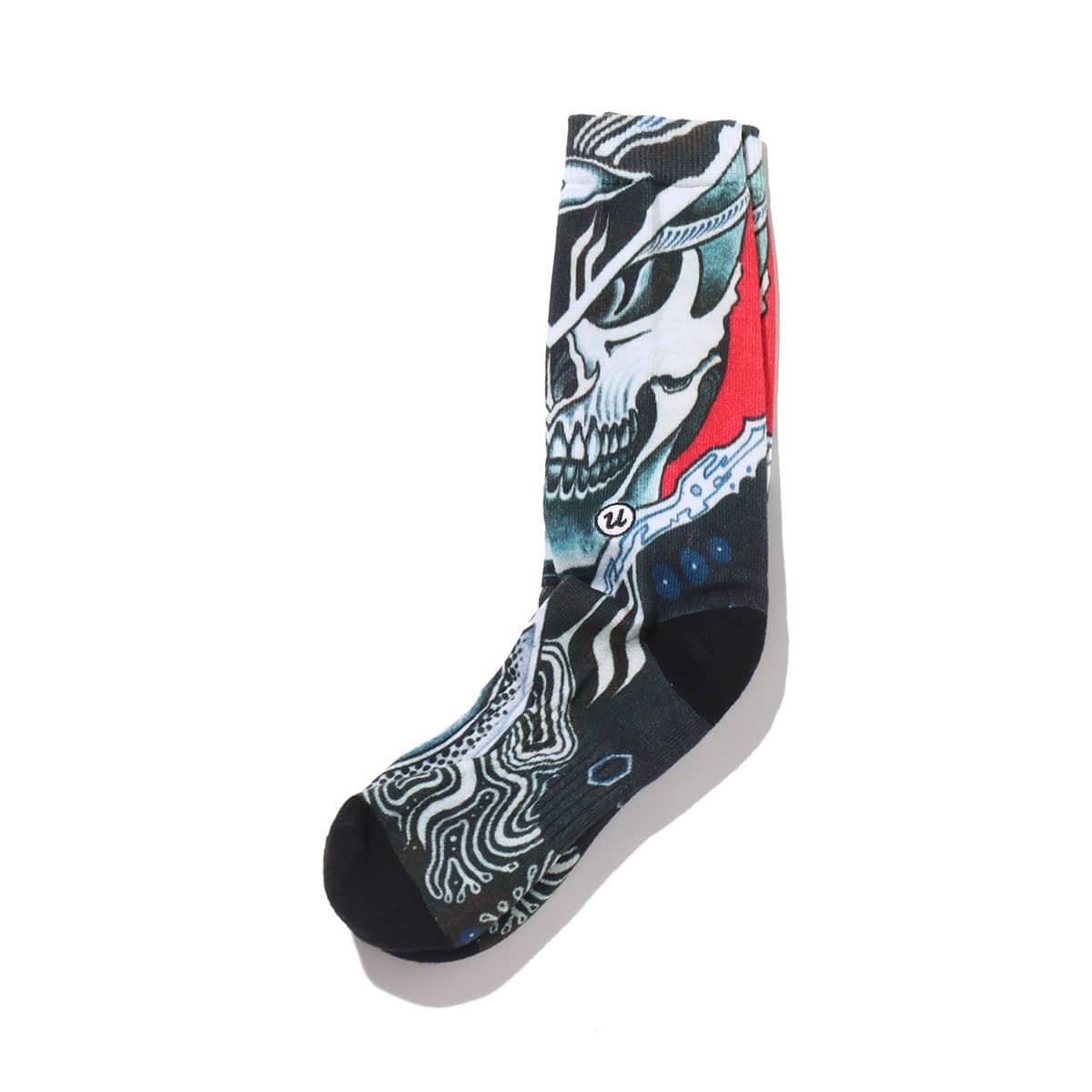 UBIQ “IREZUMI” SOCKS (Dokuro) Designed by JonDix BLACK 20SP-Iの画像