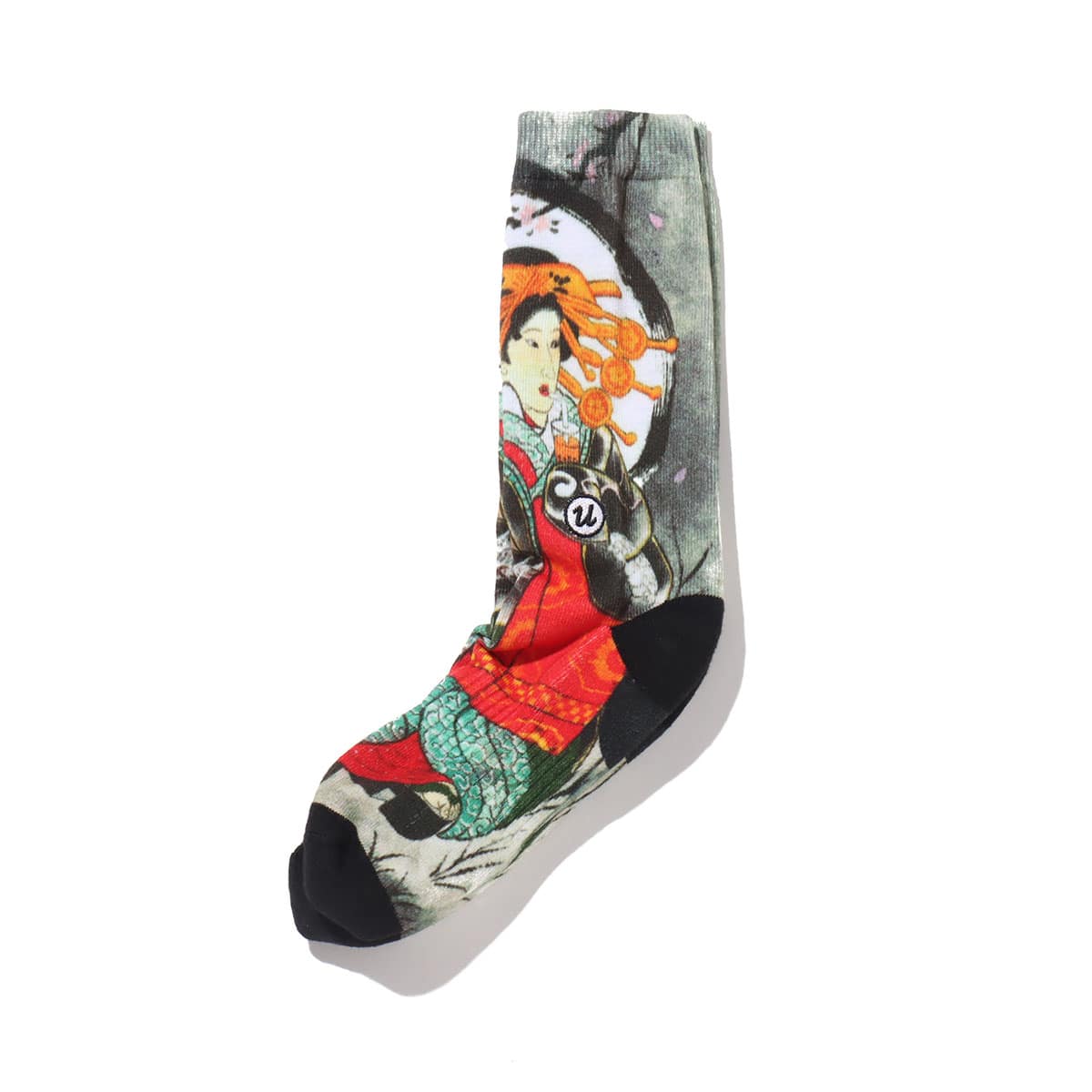 UBIQ “IREZUMI” SOCKS (Tapioca) Designed by Horihiro BLACK 20SP-Iの画像