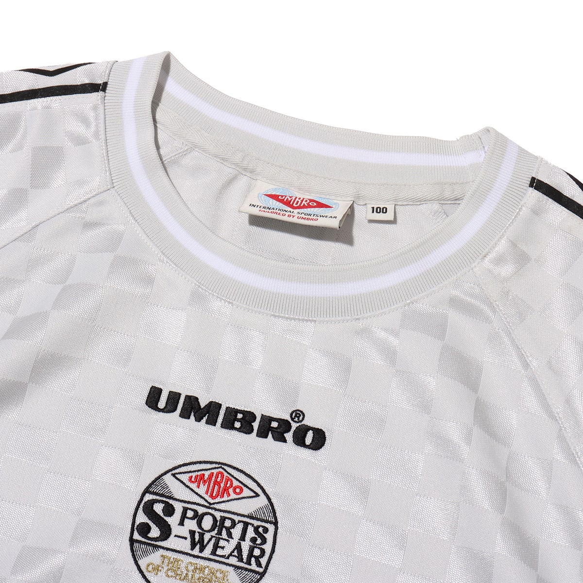 UMBRO SIDE TAPE CREW-NECK SHORT SLEEVE SHIRT GREY （アンブロ