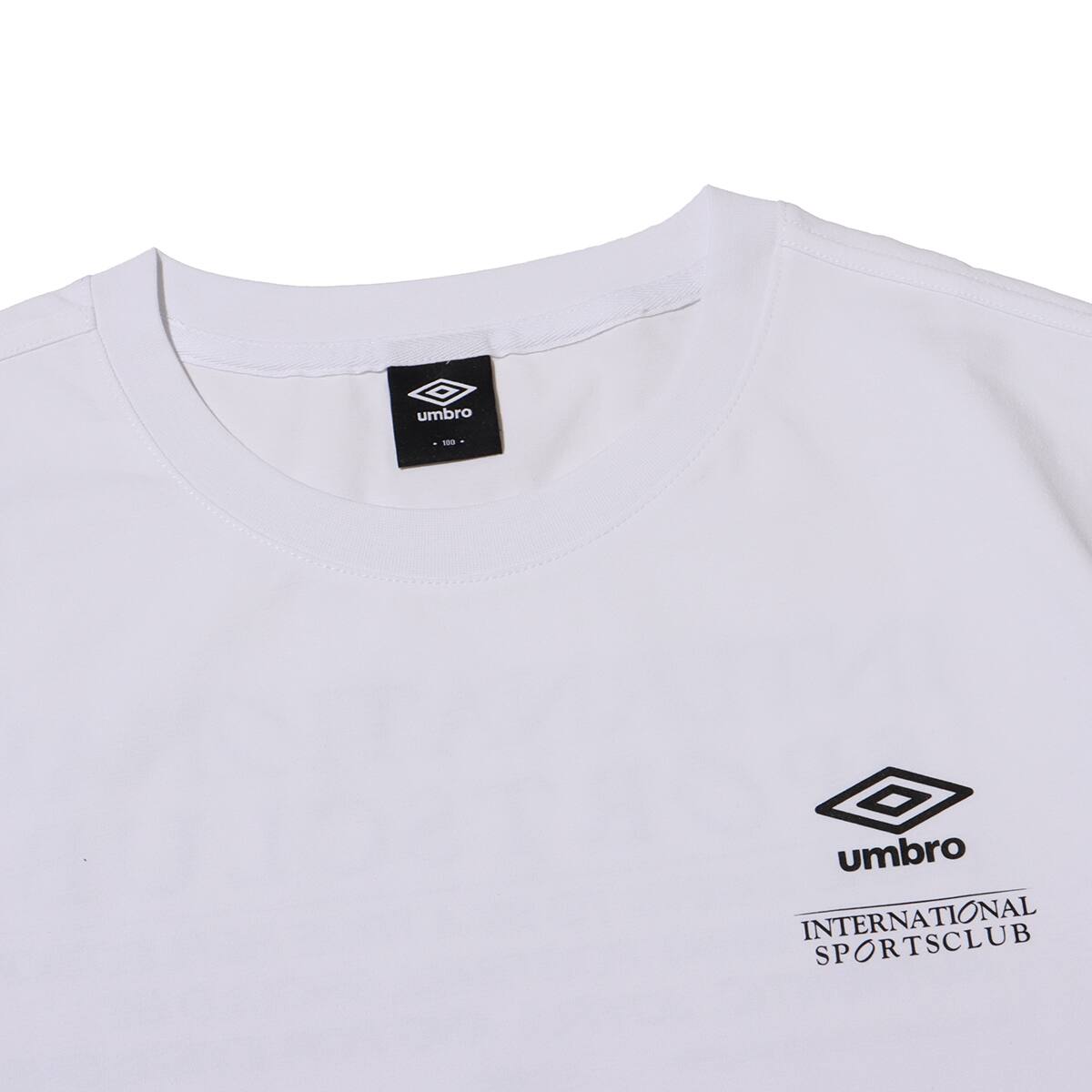 UMBRO BACK LETTERING SHORT SLEEVE SHIRT WHITE の画像