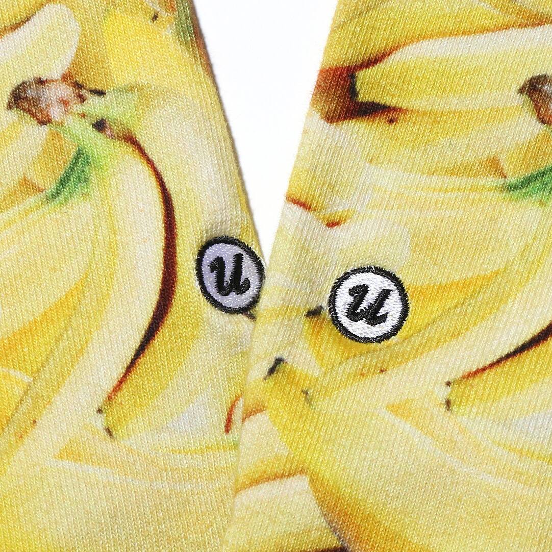 UBIQ SOCKS -Banana-  BLACKの画像