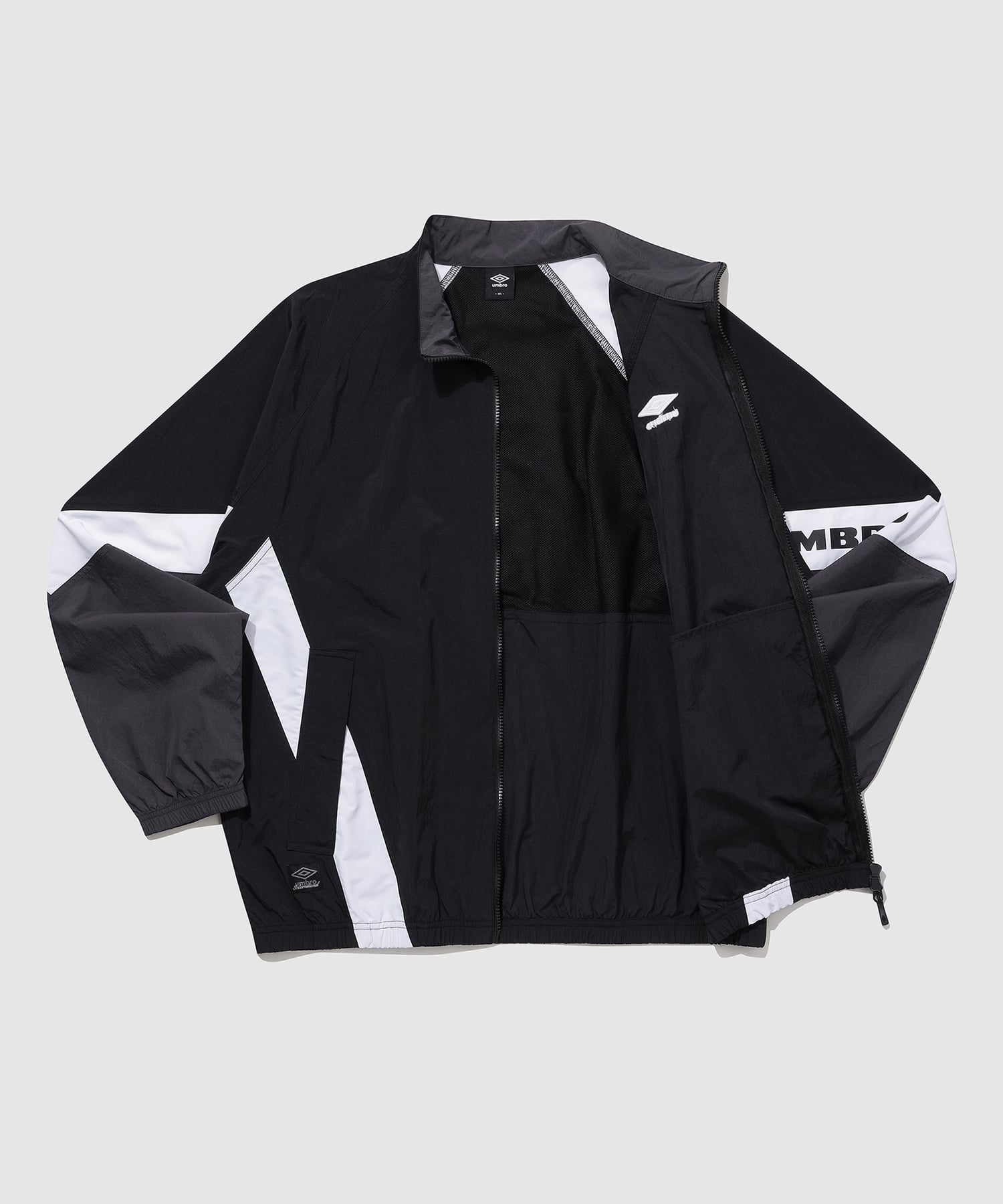 UMBRO 【KOREA COLLECTION】COLOR BLOCK STAND-NECK JACKET ブラックの画像