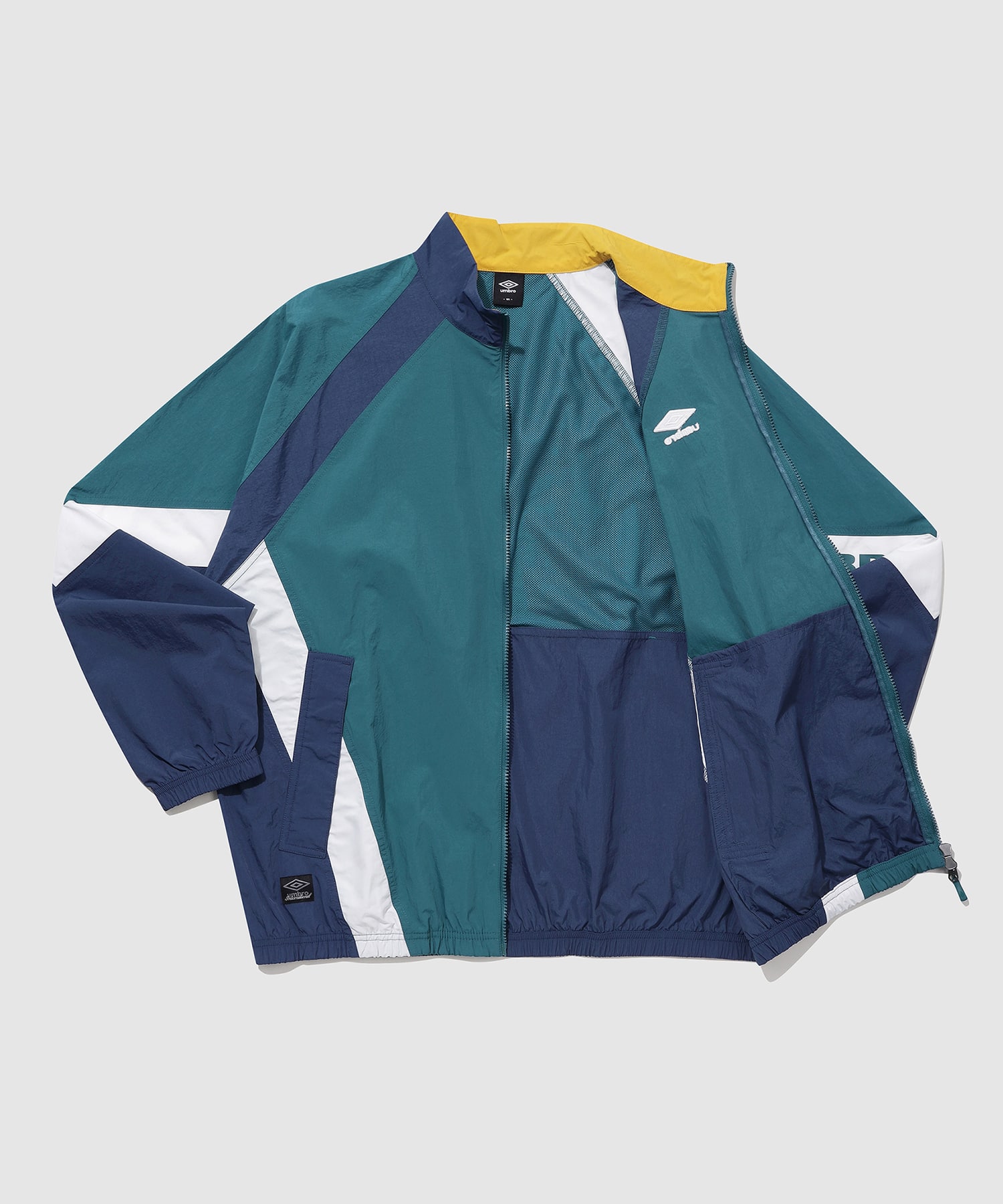UMBRO 【KOREA COLLECTION】COLOR BLOCK STAND-NECK JACKET ブルーの画像