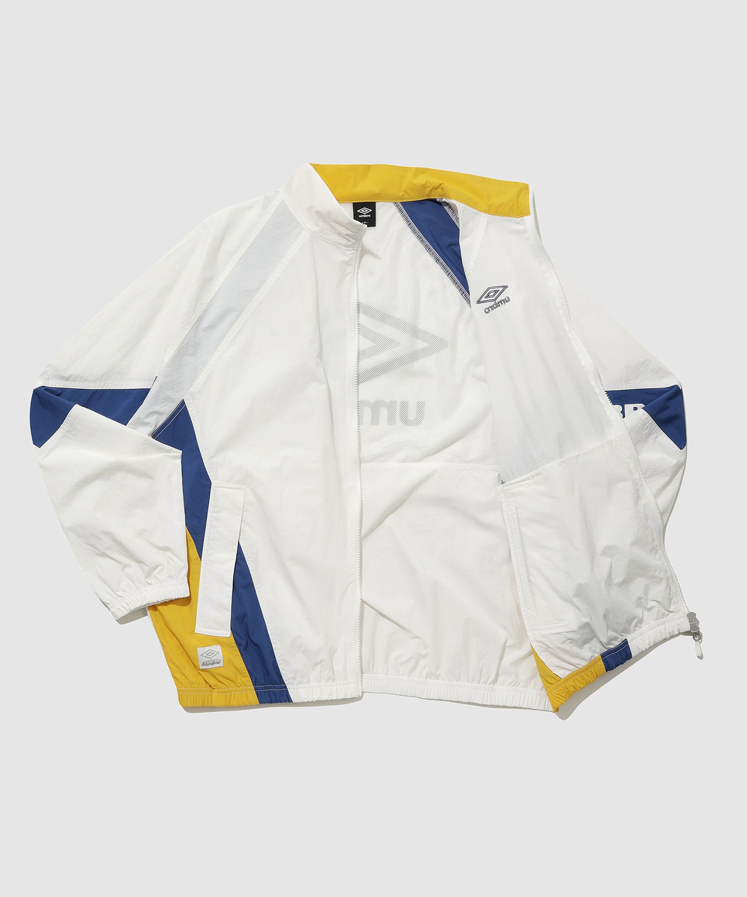 UMBRO 【KOREA COLLECTION】COLOR BLOCK STAND-NECK JACKET グレーの画像