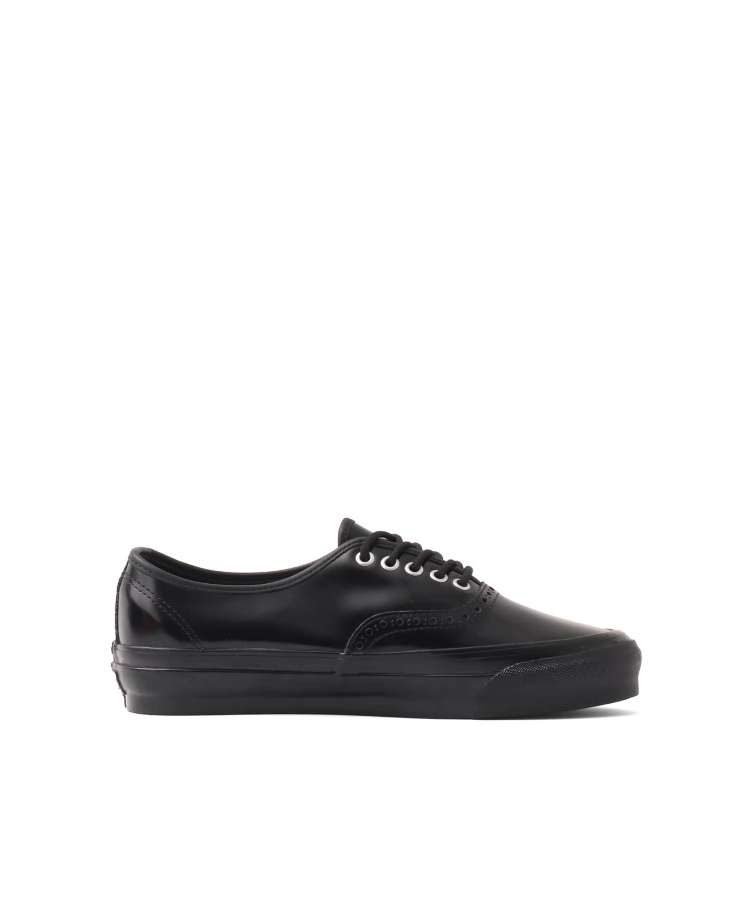VANS OTW Authentic 44 Siped Vibram Gloss Leather Brogue BLACK/BLACKの画像