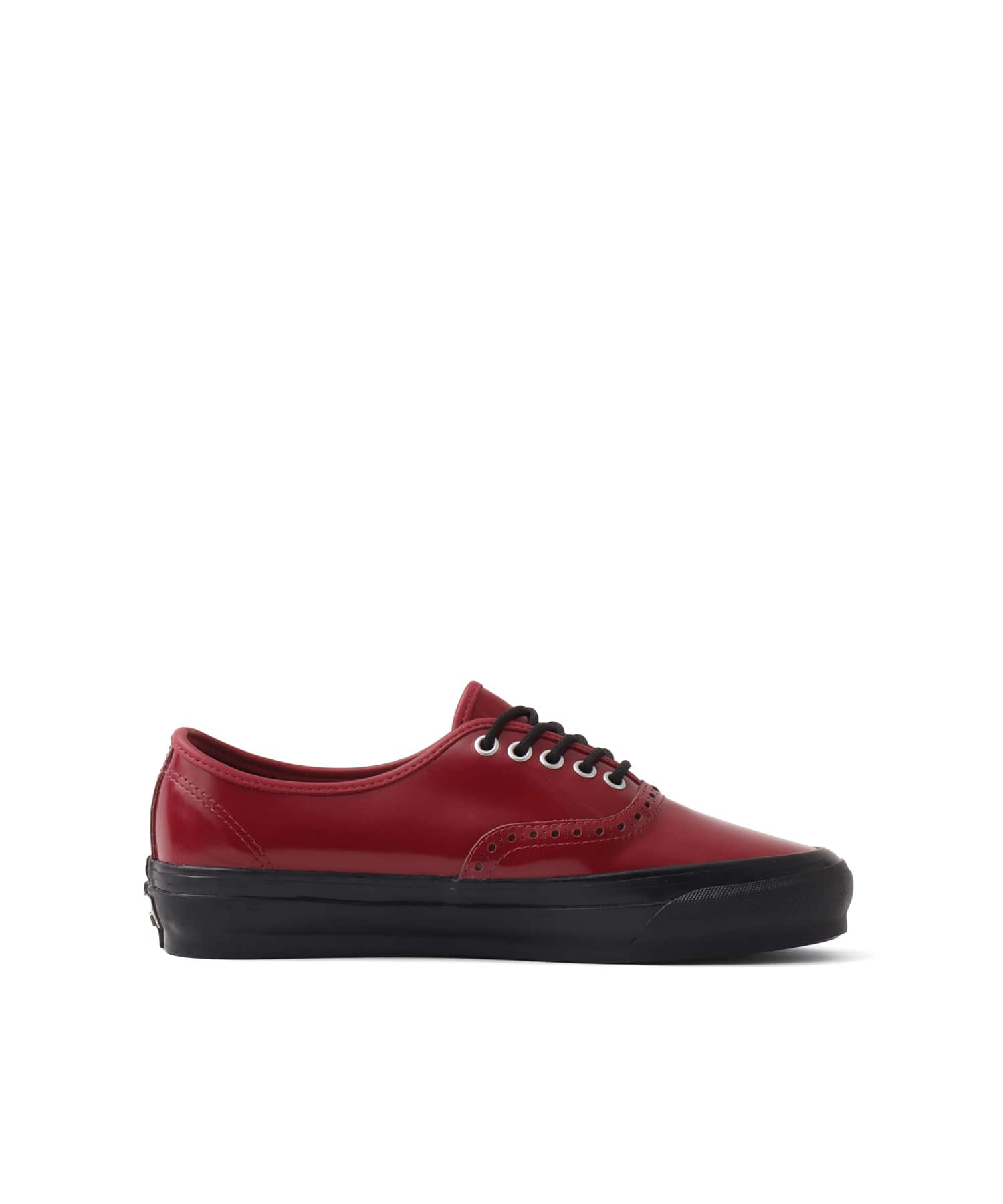 VANS OTW Authentic 44 Siped Vibram Gloss Leather Brogue Bordeaux/Blackの画像