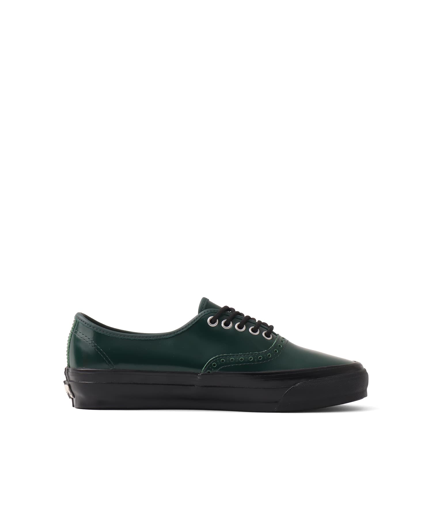 VANS OTW Authentic 44 Siped Vibram Gloss Leather Brogue Emerald/Blackの画像