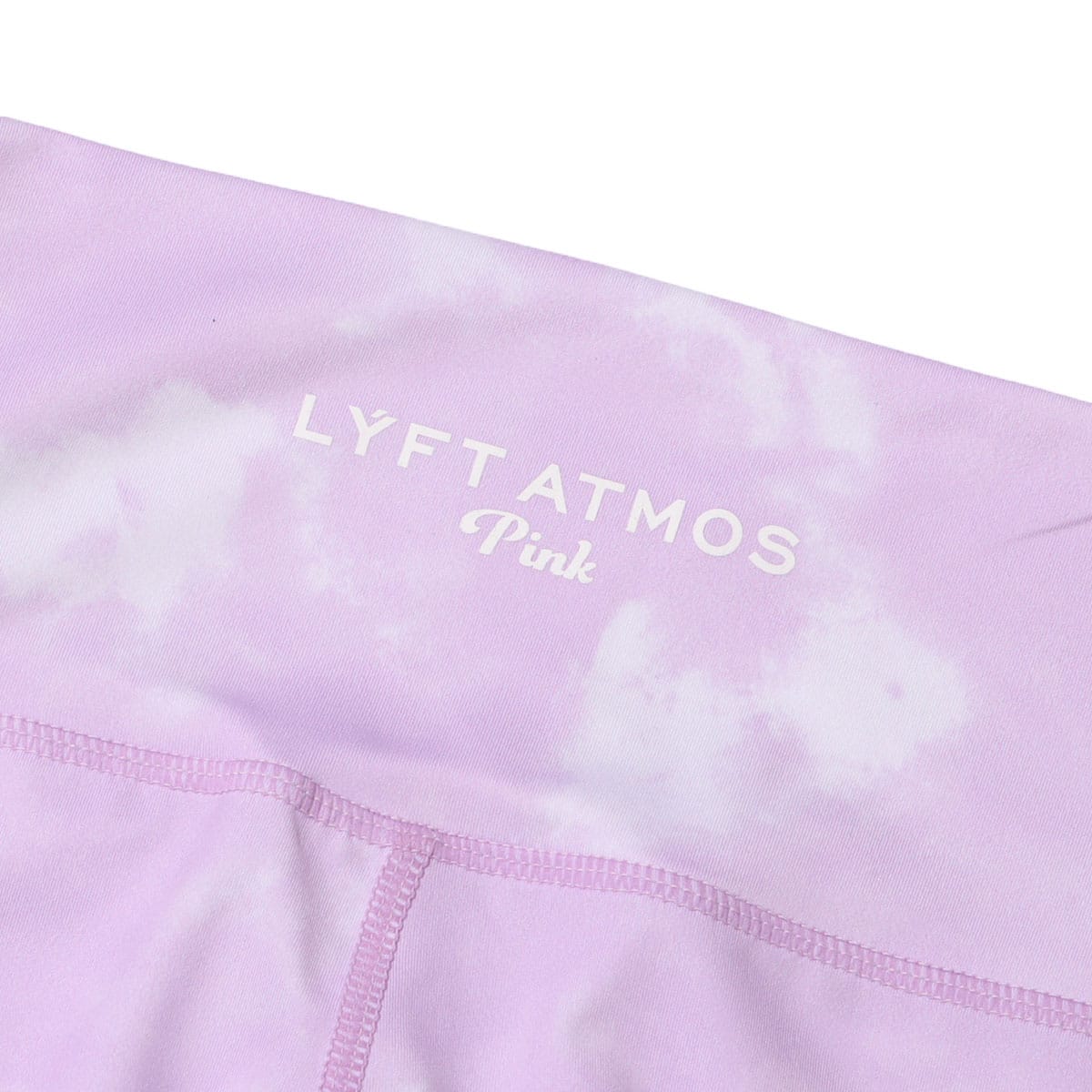 atmos pink LYFT × atmos pink タイダイロゴレギンス PURPLEの画像