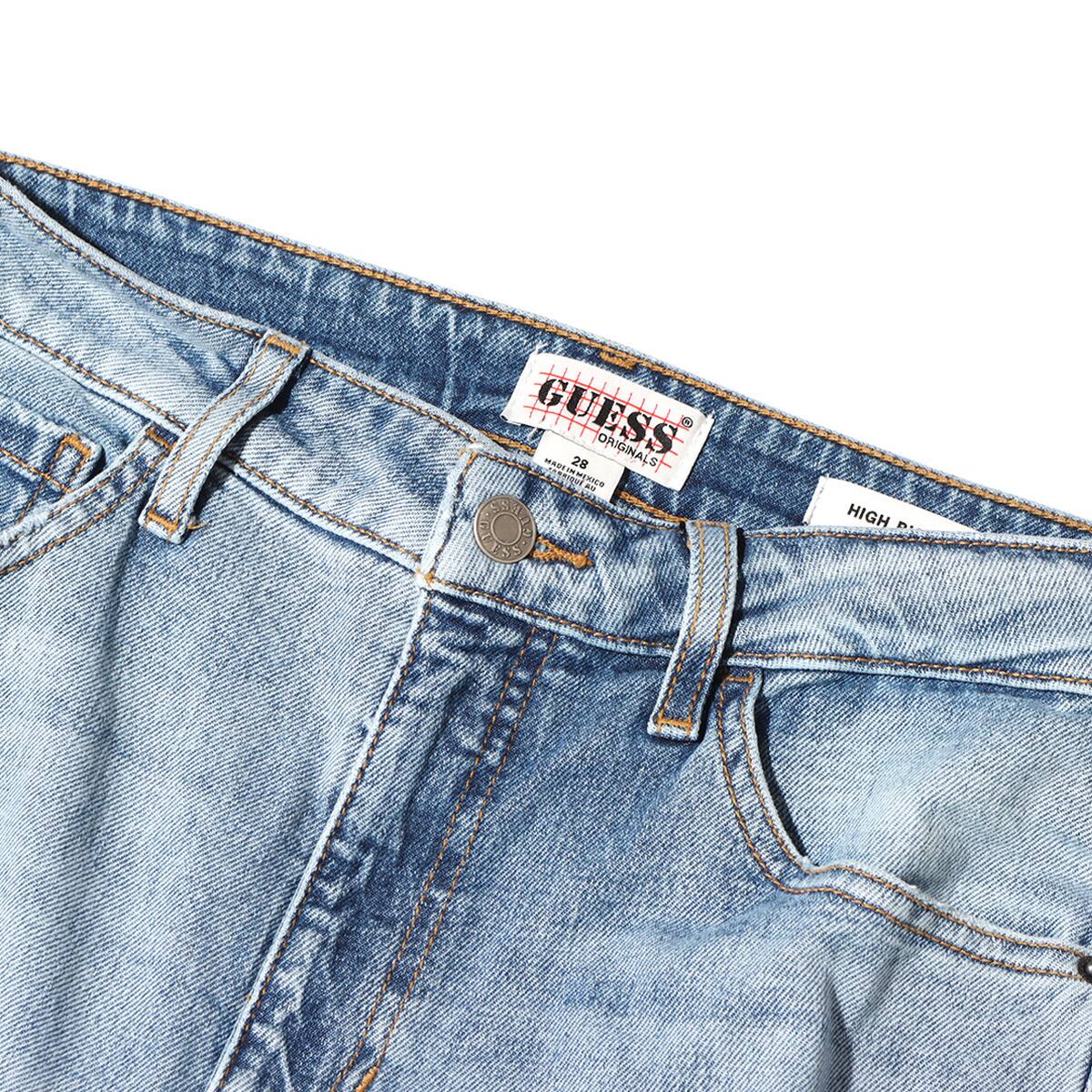 GUESS Originals High Rise Skinny Denim Pants BLUE 21FW-Iの画像