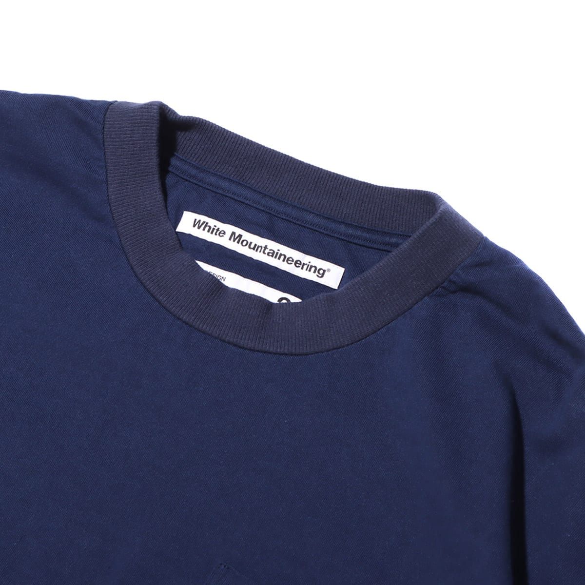WHITE MOUNTAINEERING WIDE ASYMMETRY T-SHIRT NAVY 21FA-Iの画像