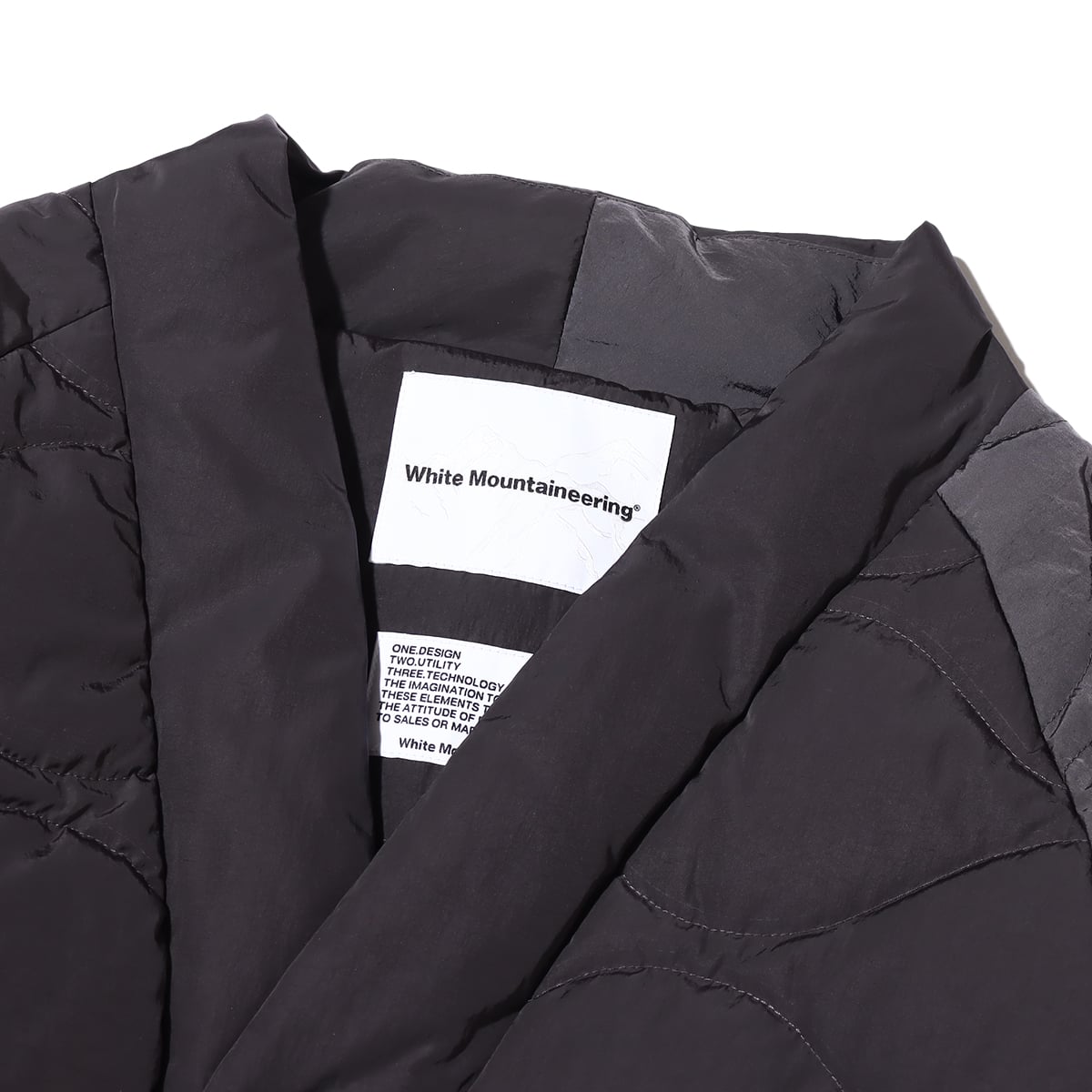 WHITE MOUNTAINEERING × TAION QUILTED HANTEN CHARCOAL 22FA-I